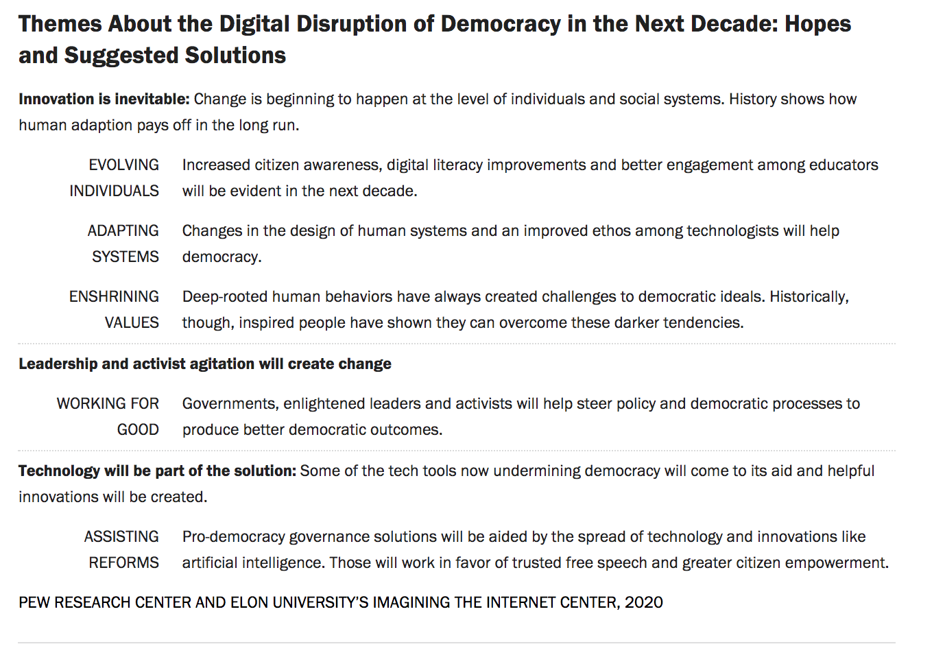 Many Tech Experts Say Digital Disruption Will Hurt Democracy – The ...